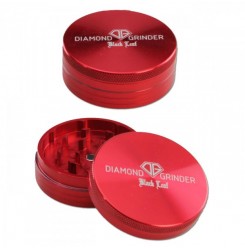 Black Leaf Diamond Al Grinder 2-part Red